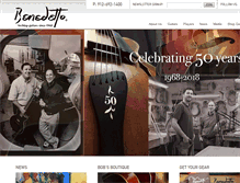 Tablet Screenshot of benedettoguitars.com